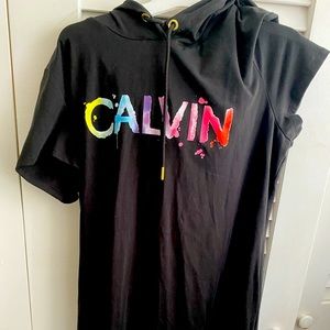 New Calvin Klein hooded dress